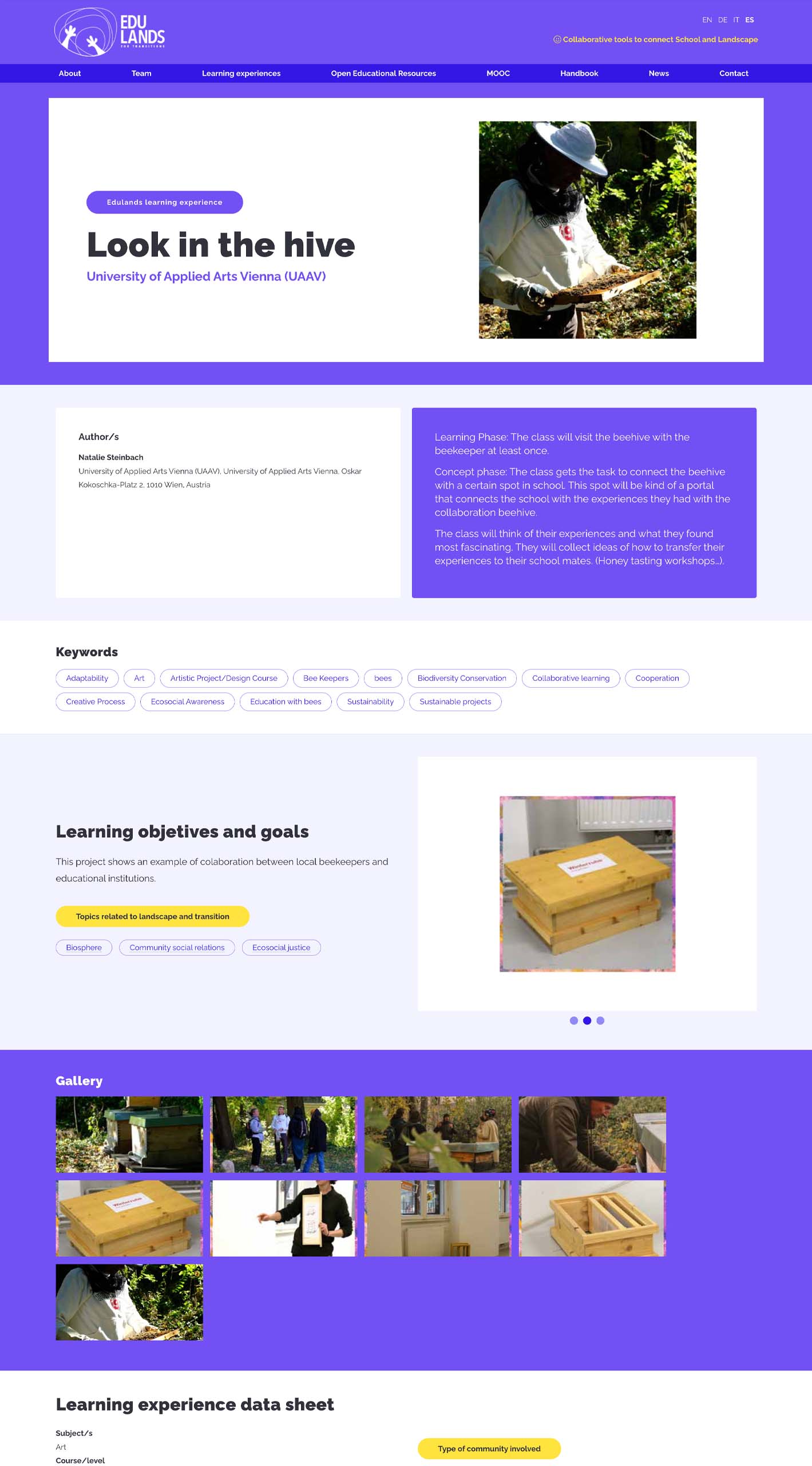 Diseño y desarrollo web. Ficha de proyecto educativo